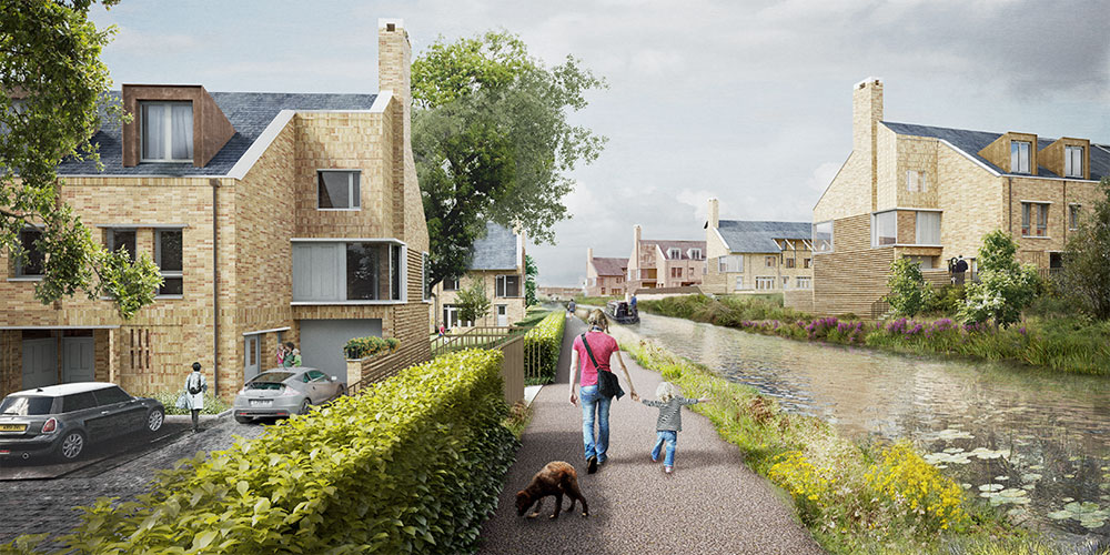 Visualisation of new community at Wichelstowe, Wiltshire, Image by Wichelstowe LLP