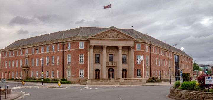 Photo of Derby town hall by Shutterstock