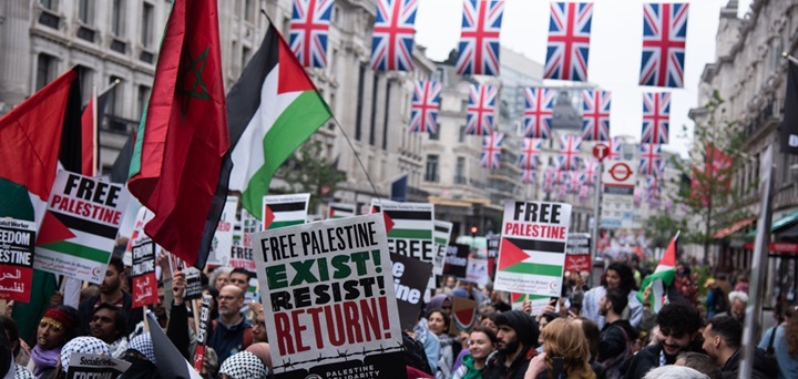 Palestine demo via Shutterstock Stock Photo ID: 2302819289